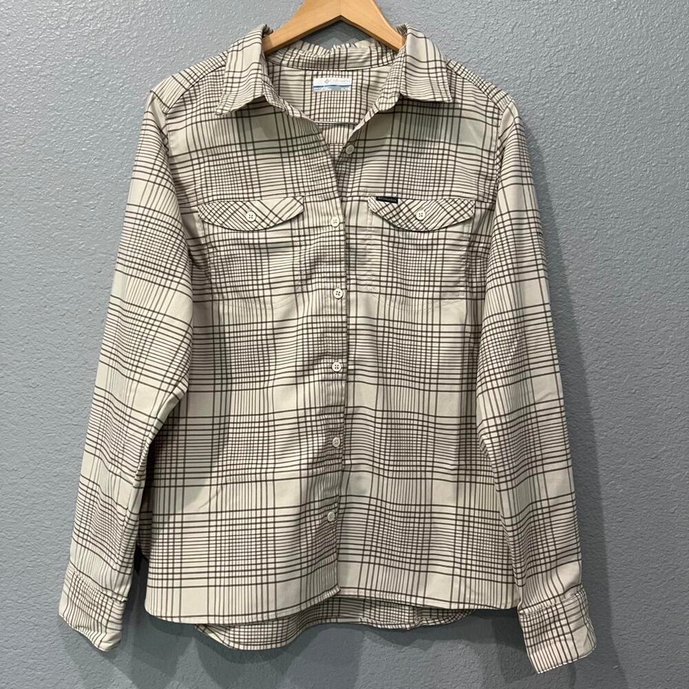 Columbia Sportswear, Long sleeve button down plaid long sleeve, Size XL